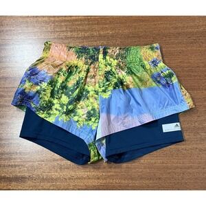 Adidas by Stella McCartney Women's Sz Small Run Adizero 2In1 Nature Shorts Rare